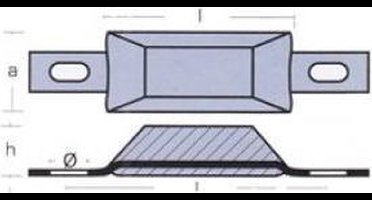 Tecnoseal Anodeplaat 0.5kg Zilver