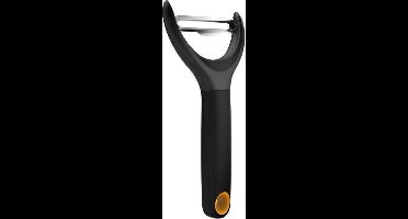 Fiskars Functional Form Dunschiller Extra Breed - Roestvrij Staal - 15 cm - Zwart - Y-vormig