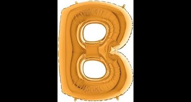 Folieballon letter B goud (100cm)
