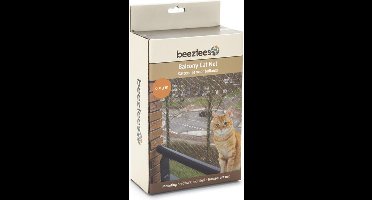 Beeztees - Kattennet - Voor Balkon - Transparant - 6x3 m