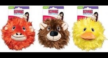 Kong Cat Softies Fuzzy Ball - Kauwspeelgoed - 121 mm x 102 mm x 102 mm - Multi