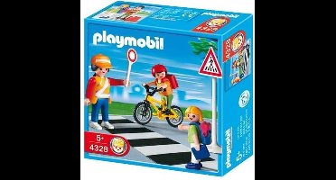 Playmobil Verkeersbegeleider met Kinderen - 4328