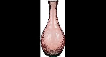 Mica Decorations Vaas Dix - 34x34x75 cm - Gerecycled Glas - Roze