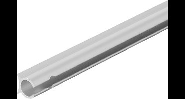 ProPlus Aluminium Tentrail - Ø9 mm x 1,2 m - Luifelrail - Railprofiel - Caravanprofiel - Kederprofiel - Peesrails - Veelzijdig - Eenvoudig Bevestigen van Kederpezen - Inclusief 6 bevestigingsgaten en schroeven - 90° - Zilver - Universeel