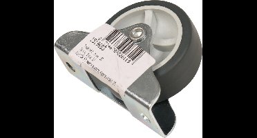 Bokwiel Blauw/Grijs 50mm Glijlager Rubber - 1519683