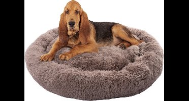 Paco - Fluffy Hondenkussen - 100cm - Rond - Beige