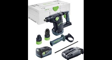 Festool KHC 18 EB-Basic accu combihamer 18 V 2,6 J SDS-Plus Brushless + 1x accu 5,0 Ah + snellader + Systainer