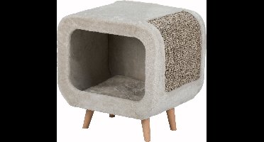 Trixie - Kattenhuis - Alicia Relax Huis - Lichtgrijs/Grijs Gemêleerd - 48X48X38 cm