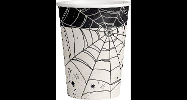 RIETHMULLER - 8 kartonnen bekers spinnenweb 250 ml