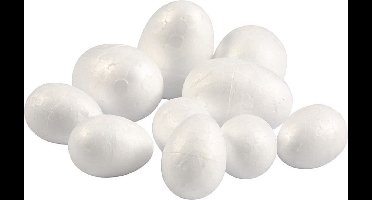 Eieren - piepschuim - hobby - knutselmateriaal - Paaseieren maken - mix formaten - 10 stuks