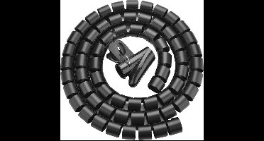 Ugreen Kabelorganizer kabelgoot 3 meter - 25mm - zwart - beschermbuis - 20mm tot 78.5mm