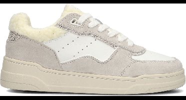 HUB Match Sneakers - Leren Sneaker - Dames - Beige - Maat 38