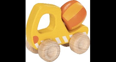 GOKI Houten voertuig - Cementmixer - 13X6,4X10Cm - 2 Jaar