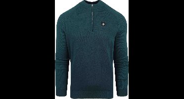 Blue Industry Half Zip Trui Donkergroen - Maat XXL - Heren - Quarter zip