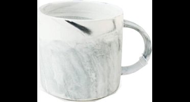 Suck Uk Mok Marmereffect 8,6 X 9 Cm Keramiek Zwart/wit