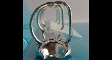 2x EXXO-HFP #22028 Stevige PP Ringband - A4 4-D Ring 25mm - Marine blauw, 2 stuks