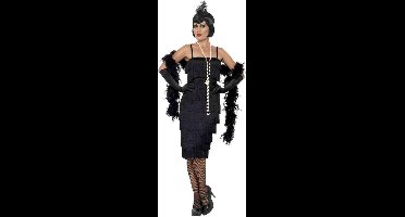 Smiffys - Flapper Kostuum - S - Zwart