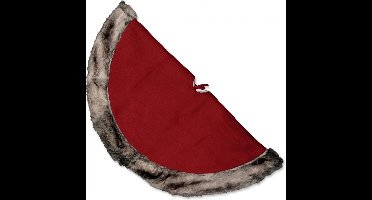 Unique Living - Cosy Christmas treeskirt 90cm Ø red - Kerstboomkleed