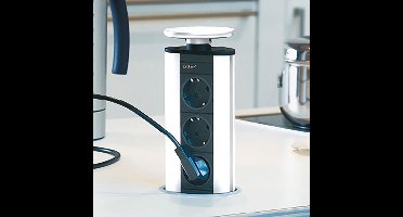 Schulte Stopcontact Evoline Powerport 3st. contactdooselement. kleur Wit