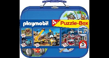 Schmidt Puzzel: Playmobil Puzzelkoffer - Kinderpuzzel