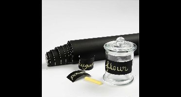 Krijtbordfolie, B: 45 cm, zwart, 2 m/ 1 rol