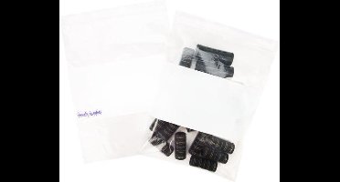 Gripzakken met Schrijfvlak 23x30,5cm PE 50 micron (100 stuks) | gripzak