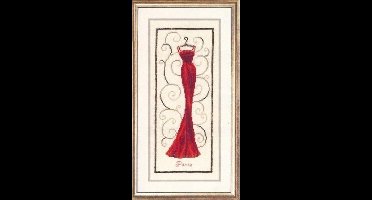 Rood Avondkleed Aida Vervaco Telpakket