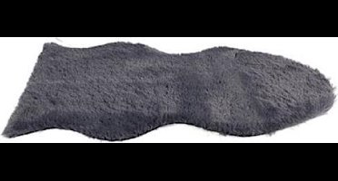 Non-branded Vloerkleed Jozias 60 X 90 Cm Fleece Antraciet