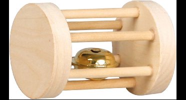 Flamingo - Knaagdierspeelgoed rammelaar - Bruin - 7 x 5 x 5 cm