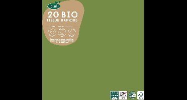 Duni Servetten 33x33 cm Groen 20 stuks