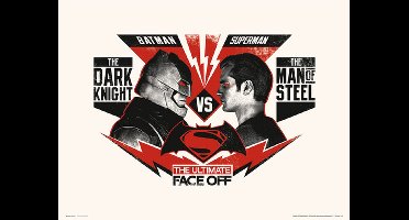 Marvel DC COMICS BATMAN VS SUPERMAN ULTIMATE FACE OFF - Art Print 30x40 cm
