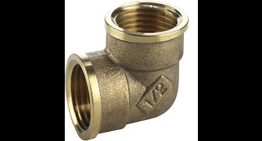 VSH draadfitting met 2 aansluiting D1116, messing, le 28.8mm, knie