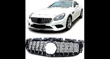 Passend Voor Mercedes SLC R172 Vanaf 2016 Facelift Sport Grill Hoogglans Zwart / Chrome Amg GT Look