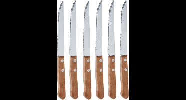 Steakmessen/vleesmessen bestek - 12x stuks - 21 cm - Keuken - Vlees snijden - Scherpe messen