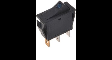 Proplus Wipschakelaar met LED - Lampje blauw 12V/24V - max.10