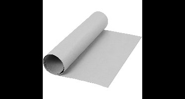 Faux Leather Papier, B: 50 cm, unikleurig, 350 gr, grijs, 1 m/ 1 rol