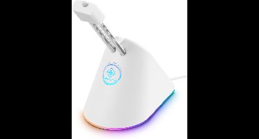 Deltaco WA91 Mouse Bungee - RGB - USB-C - Wit