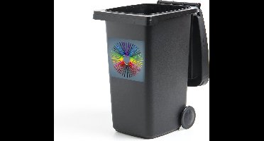 Container sticker Potloden die een hart vormen - 40x40 cm - Kliko sticker