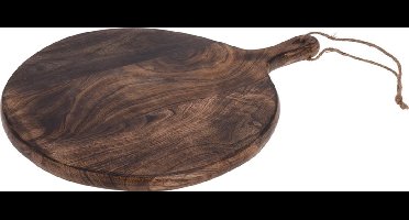 Serveerplateau Mango hout 40cm rond gebrand