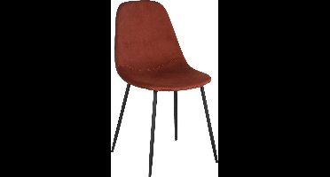 Mica Decorations Corby Eetkamerstoel - Gerecycled polyester - Rood