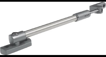 AXA Telescopische Raamuitzetter (type 30 EX) Staal Aluline (Zilverline): Naar buiten draaiend (30 cm).