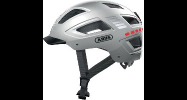 Abus Hyban 2.0 Led Signal - Fietshelm Signal Silver M (52 - 58 cm)