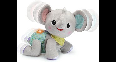 VTech Kruip & Leer Baby Olifant - Moedigt Kruipen Aan - Interactief Speelgoed - Knuffel Leert Cijfers & Kleuren - 9 tot 36 Maanden