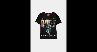 Disney Star Wars - The Mandalorian Boba Fett - Bounty Hunter Kinder T-shirt - Kids 122 - Zwart