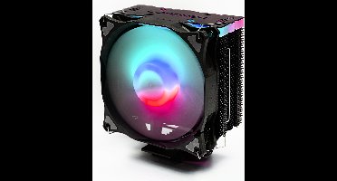 Intel & AMD CPU Cooler ARGB Fan Lucht Koeler/Air Cooler 120mm FDB Bearing PWM High Performance Fan - 4x Koperen/Copper Heatpipe Intel: LGA 775/1150/1151/1155/1156/1200/1366/1700/2011/2011-3/2066 - AMD: FM1/2/2+/AM2/2+/3/4/5 - TDP 180W max. - 58 CFM