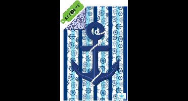 SooBluu sneldrogende strandlaken of reishanddoek 'SKIP' – 100 x 160 cm