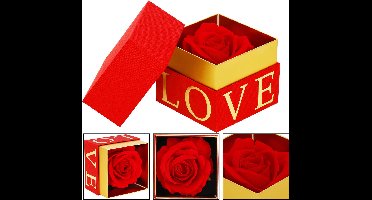 Springos Eeuwige Roos - Geschenkdoos - Geschenkbloem - Liefde