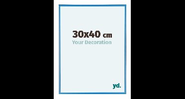 Your Decoration - Puzzellijst 48x64 cm - Staal Blauw - Puzzellijst 500-1000 stukjes - Aluminium Fotolijst - Kent