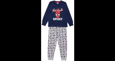 Spiderman Maat 122/128 - Katoen - Blauw - Grijs - Kind