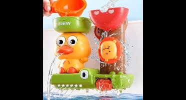Interactief waterspeelgoed | Met een waterrad en een gieter, met drie zuignappen voor extra stabiliteit. Badspeelgoed geschikt voor baby's van één jaar en ouder